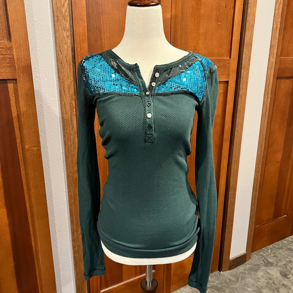 Free people sequin thermal